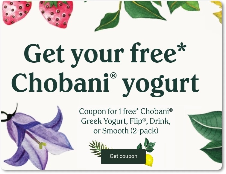 I Coupons Free Chobani Yogurt Printable Coupon