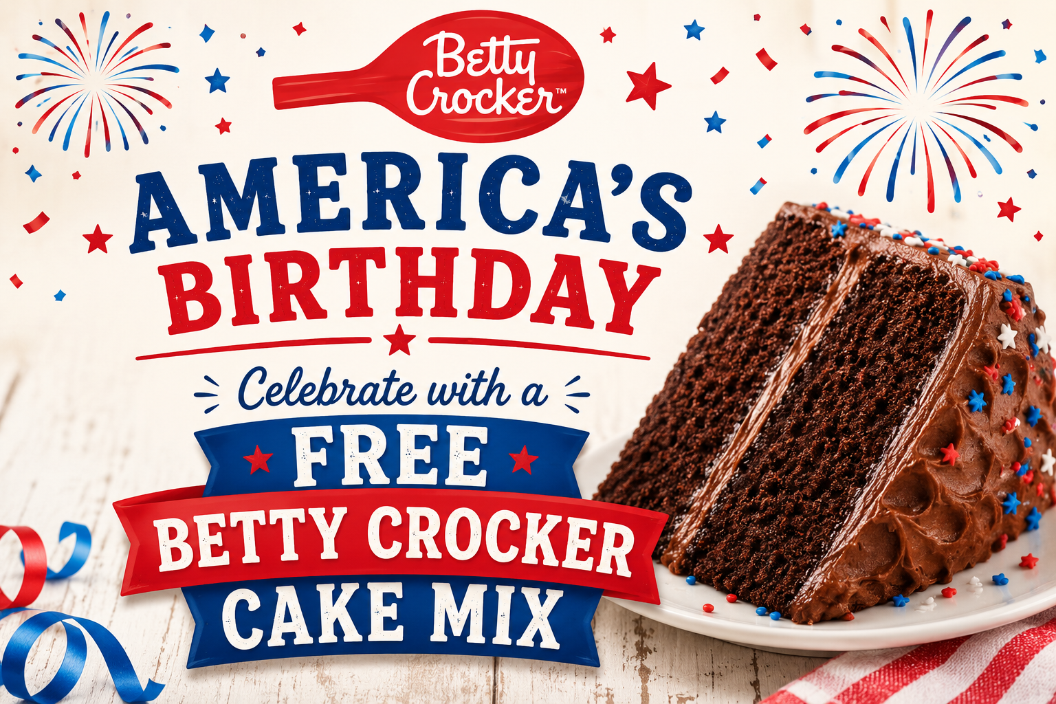 betty crocker cake mix offer celebrating america's 250th birthday