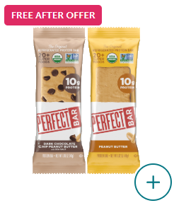 perfect bar protein peanut butter and dark chocolate chip peanut butter bars