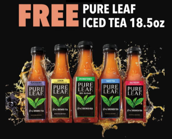 pure leaf iced tea 18.5 oz bottles free
