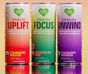 so good so you sparkling uplift, sparkling focus, and sparkling unwind drinks